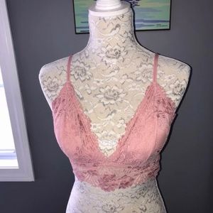 Pink Lace Bra